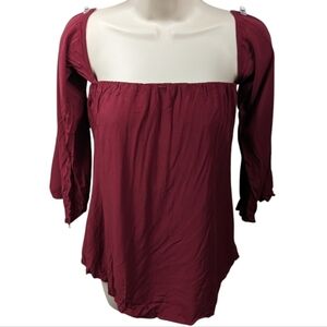 Tobi Off The Shoulders Crop Top Sz S